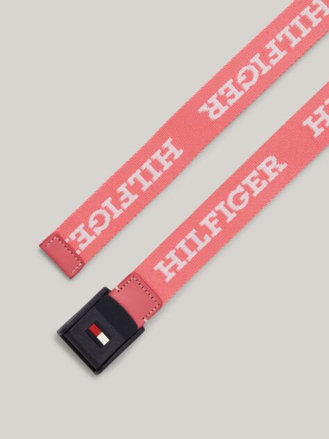 Pink Kids' Slide Buckle Webbing Belt  Kids Unisex