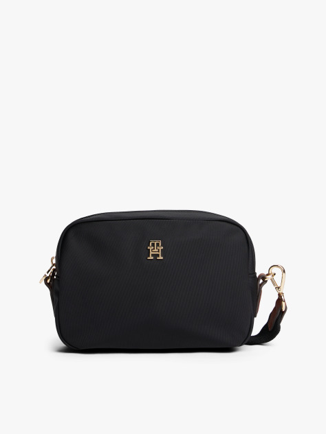 Black Webbing Crossbody Camera Bag  Women