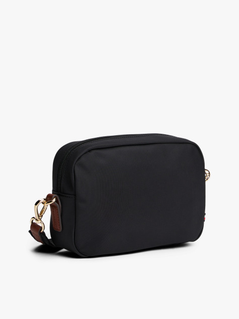 Black Webbing Crossbody Camera Bag  Women