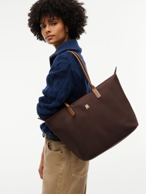 Καφέ TH Monogram Τσάντα Tote  Γυναίκες