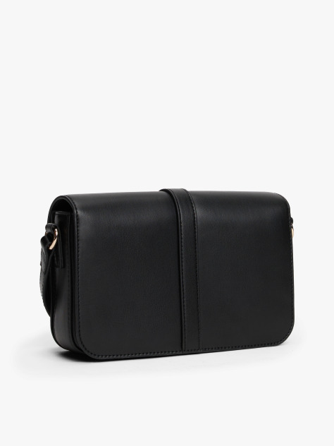 Black TH Monogram Flap Crossbody Bag  Women