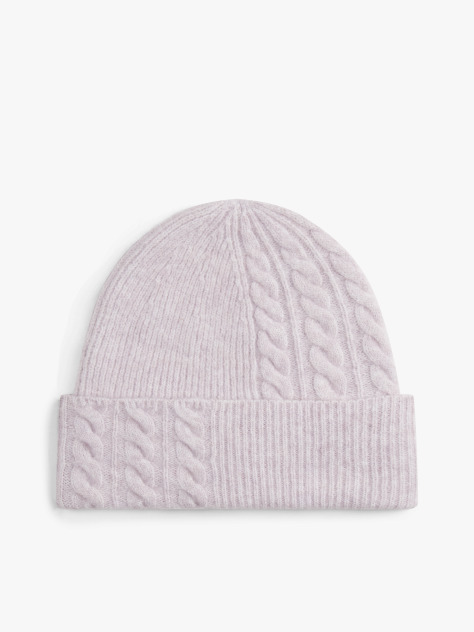 Purple Chic Fluffy Beanie With Wool  Women