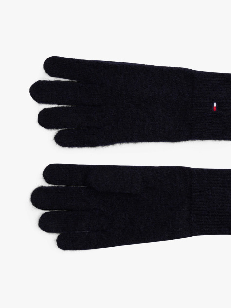 Blue Hilfiger Flag Fluffy Knit Gloves  Women