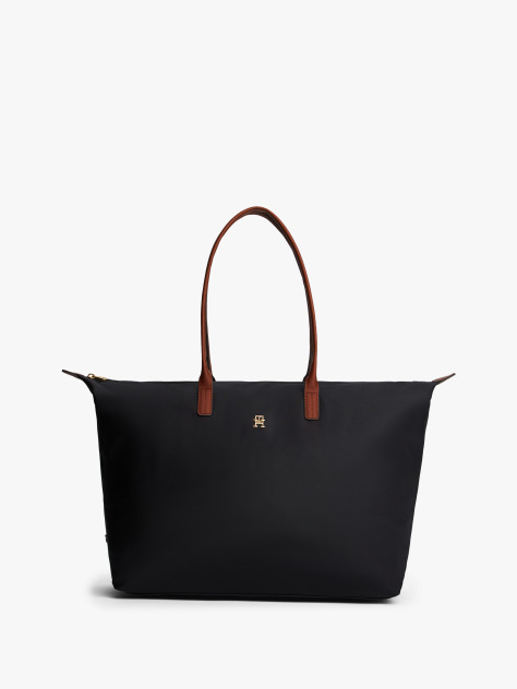 Black TH Monogram Plaque Tote Bag  Women