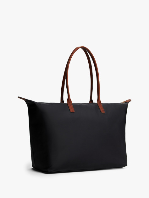 Black TH Monogram Plaque Tote Bag  Women