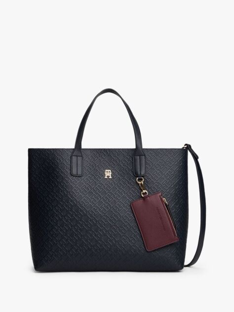 Blue Hilfiger Icon Embossed TH Monogram Tote Bag  Women