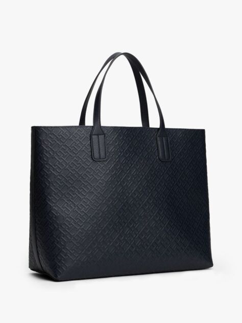 Blue Hilfiger Icon Embossed TH Monogram Tote Bag  Women