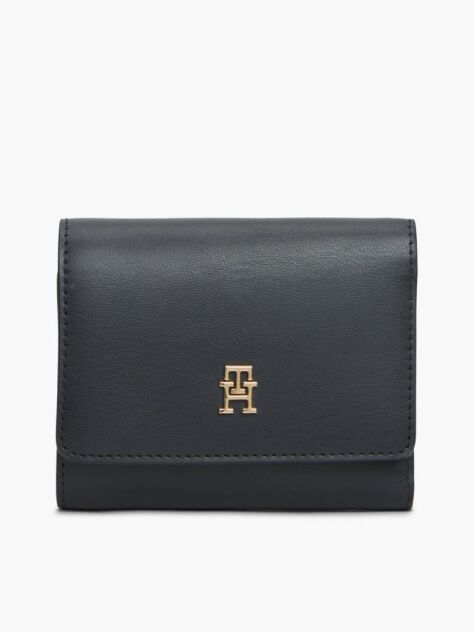 Μπλε Hilfiger Icon Tρίπτυχο Πορτοφόλι Με Μονόγραμμα TH  Γυναίκες