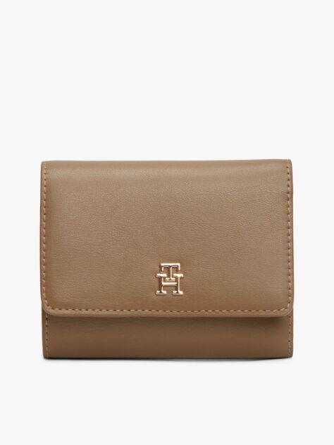 Brown Hilfiger Icon TH Monogram Trifold Wallet  Women