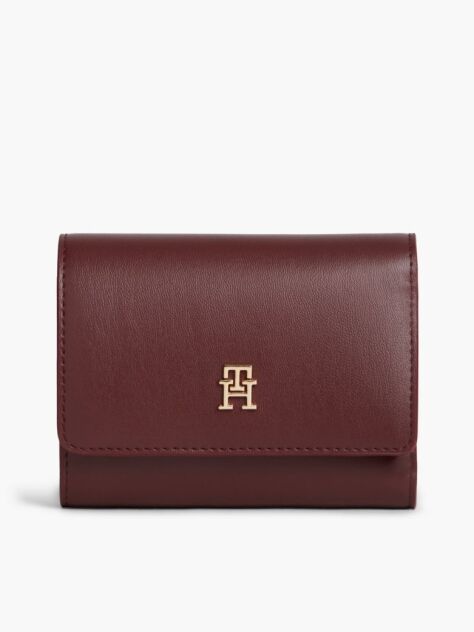 Κόκκινο Hilfiger Icon Tρίπτυχο Πορτοφόλι Με Μονόγραμμα TH  Γυναίκες
