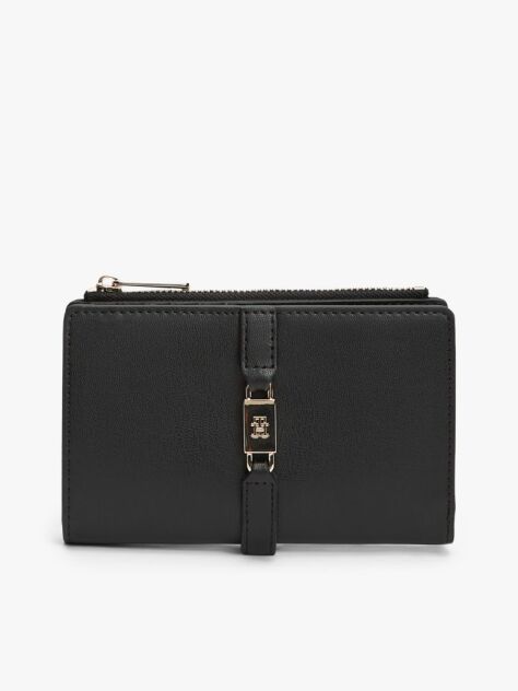 Black TH Monogram Bifold Wallet  Women