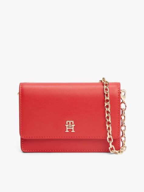 Κόκκινο Hilfiger Icon Πορτοφόλι Με Αλυσίδα Χιαστί  Γυναίκες