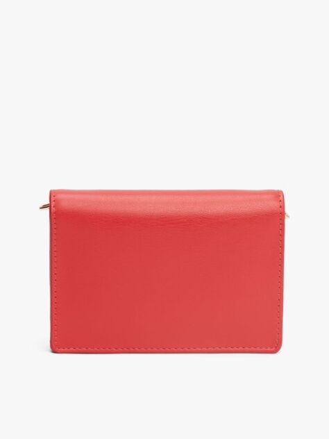 Κόκκινο Hilfiger Icon Πορτοφόλι Με Αλυσίδα Χιαστί  Γυναίκες