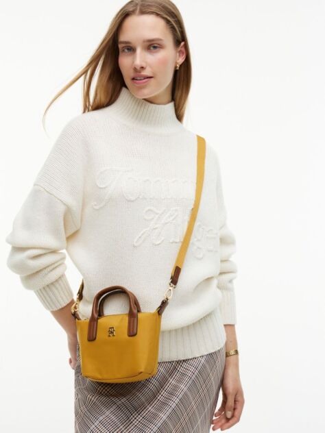 Yellow Popette Crossbody Tote Bag  Women