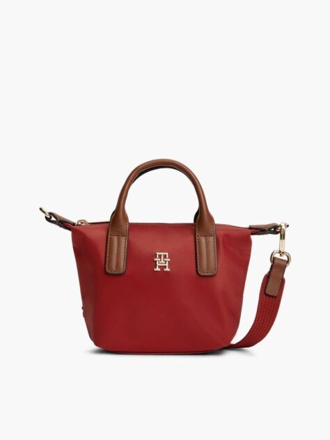 Red Popette Crossbody Tote Bag  Women