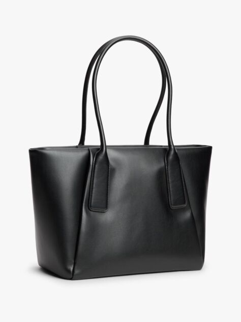 Black Essential Metallic Logo Tote Bag  Women