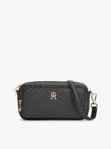 Black TH Monogram Crossbody Camera Bag  Women