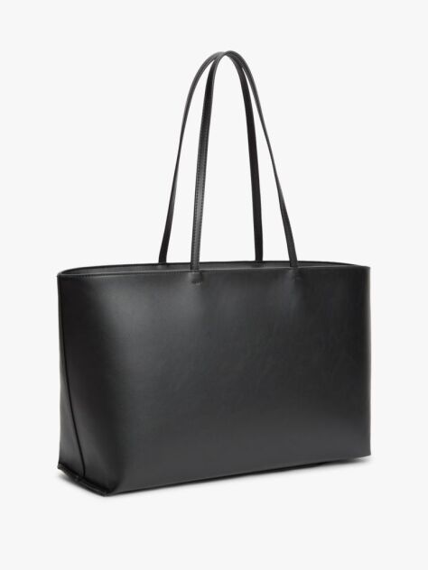 Black Essential Embossed Logo Tote Bag  Women