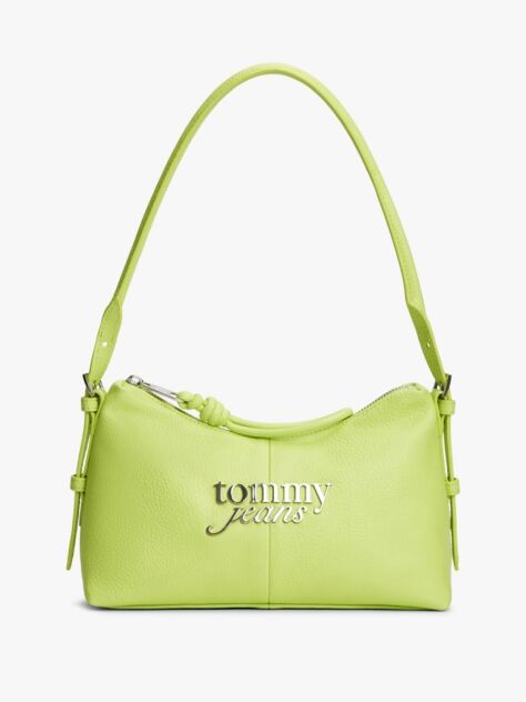 Green Metal Logo Shoulder Bag  Women