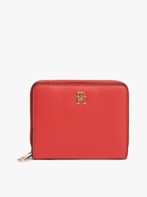 Red Hilfiger Icon Zip-Around Flap Wallet  Women