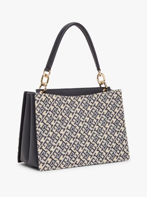 Multi Heritage TH Monogram Jacquard Satchel  Women