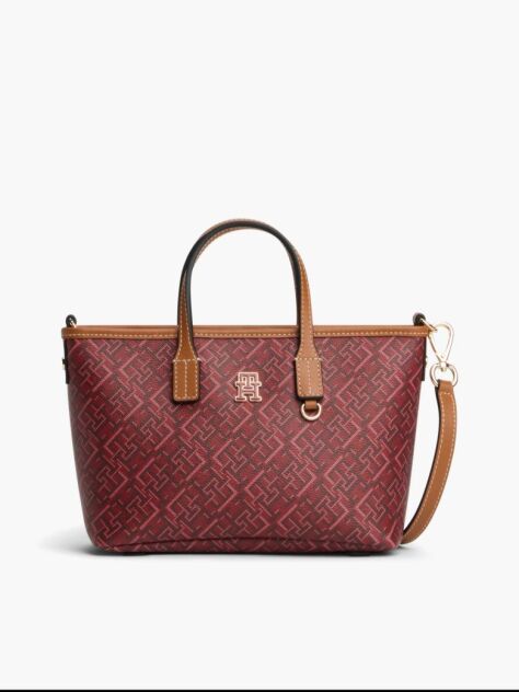Red TH Monoplay Crossbody Tote Bag  Women