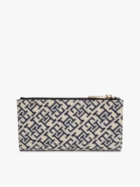 Μπλε Hilfiger Icon Πορτοφόλι Δίπτυχο Jacquard   Γυναίκες