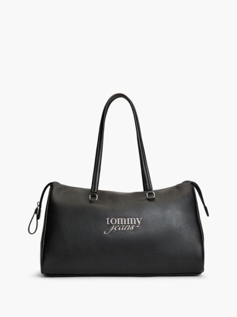 Black Metal Logo Tote Bag  Women