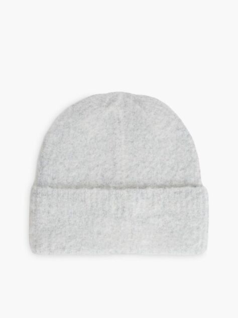 Grey Chic Beanie With Alpaca  Women