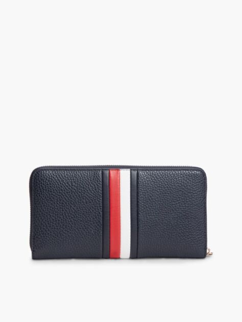 Μπλε Hilfiger Icon Πορτοφόλι Με Φερμουάρ Και Λεπτομέρεια Global  Γυναίκες