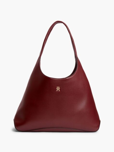 Red Zip Pocket TH Monogram Hobo Bag  Women