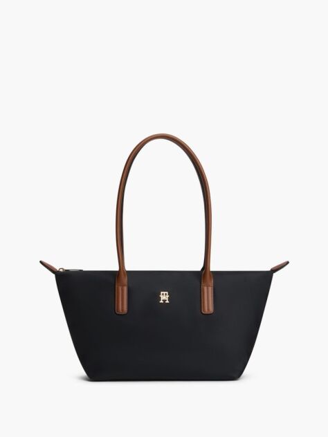 Black Popette Elongated Tote Bag  Women