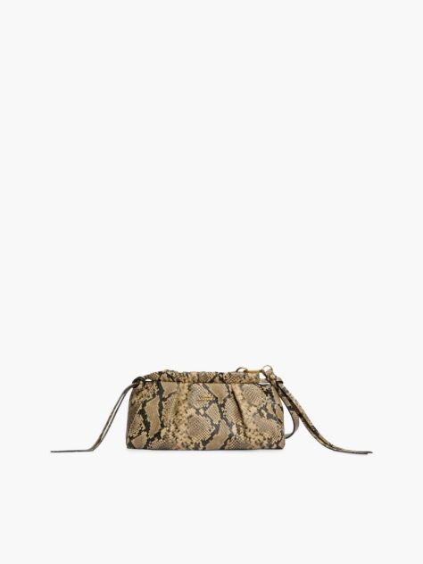 Multi Soft Leather Snake Print Crossbody Bag  Women