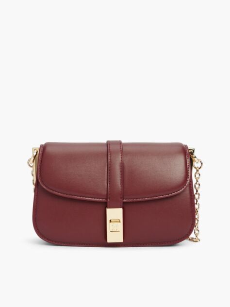 Red Heritage TH Monogram Chain Crossbody Bag  Women