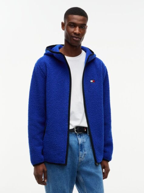 Blue Teddy Zip-Thru Hoody  Men