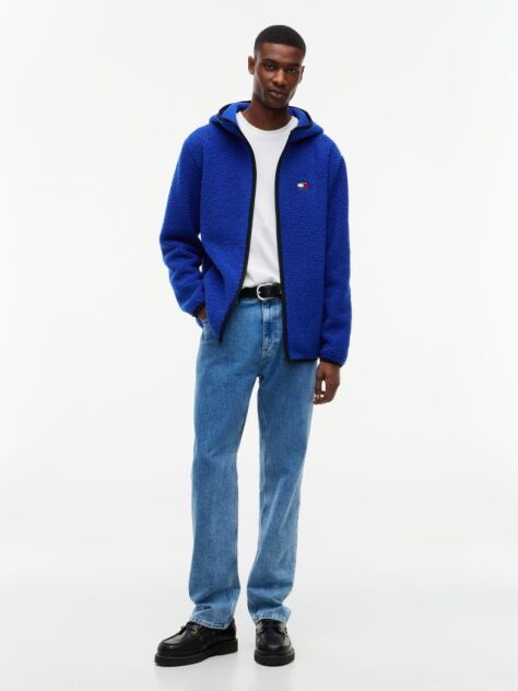 Blue Teddy Zip-Thru Hoody  Men