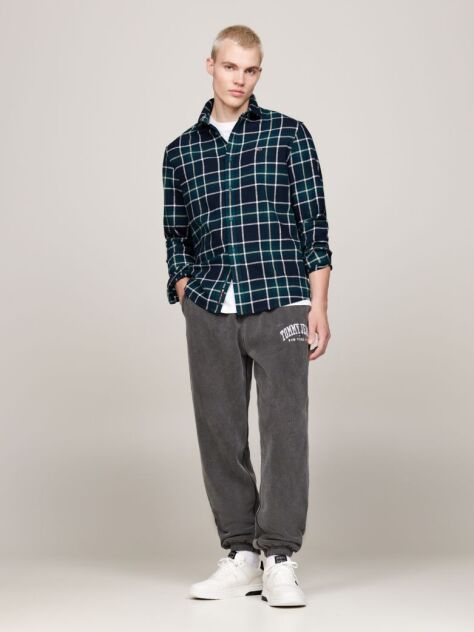 Multi Flannel Check Relaxed Shirt  Men