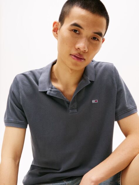 Black Slim Fit Polo Shirt  Men