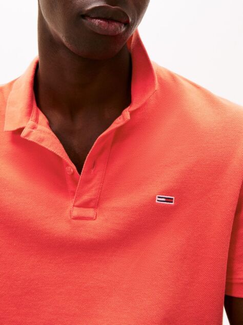 Orange Slim Fit Polo Shirt  Men