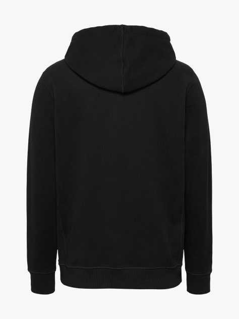 Μαύρο Hoody Με Κεντητό Λογότυπο  Άνδρες