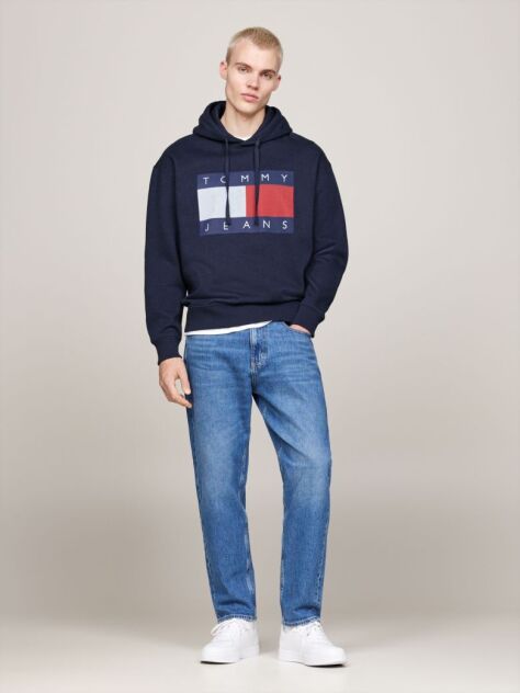 Μπλε Άνετο Hoody Με Σημαία Tommy  Άνδρες