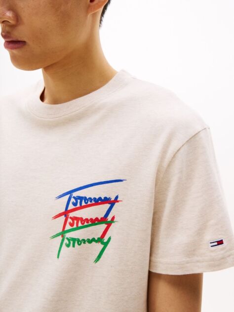 White Back Logo Graphic T-Shirt  Men
