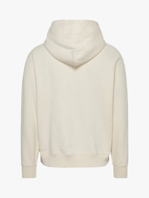 Μπεζ Άνετο Hoody Mélange  Άνδρες