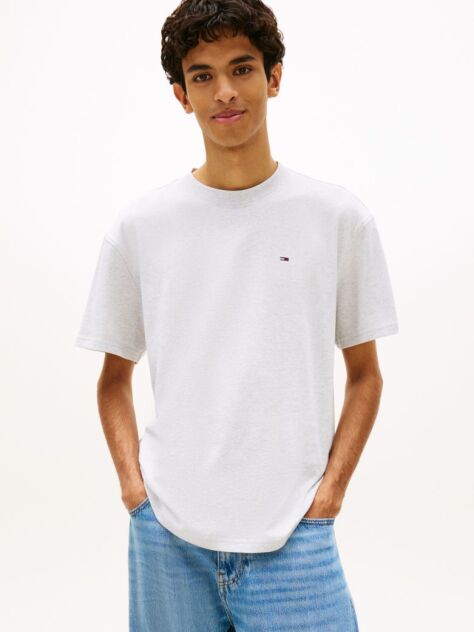 Grey Tommy Flag Relaxed T-Shirt  Men