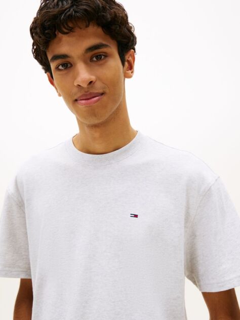Grey Tommy Flag Relaxed T-Shirt  Men