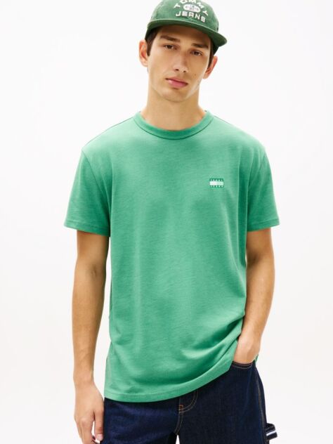 Green Tonal Tommy Badge Jersey T-Shirt  Men