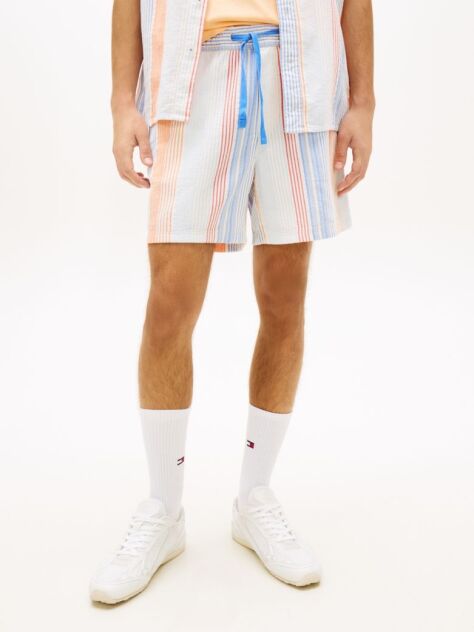 Multi Dobby Stripe Relaxed Shorts  Men