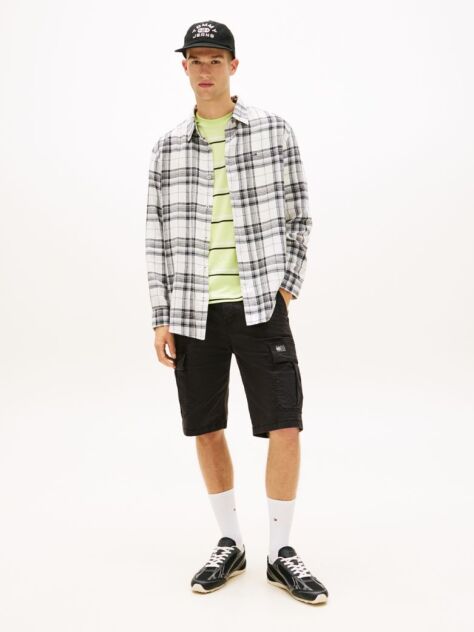 Black Otis Washed Cargo Bermuda Shorts  Men