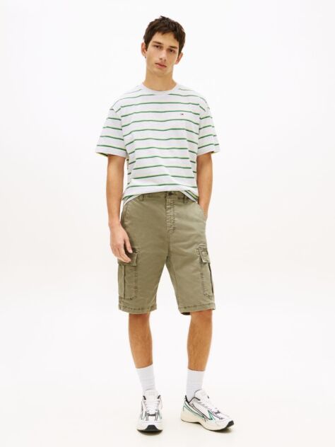 Green Otis Washed Cargo Bermuda Shorts  Men
