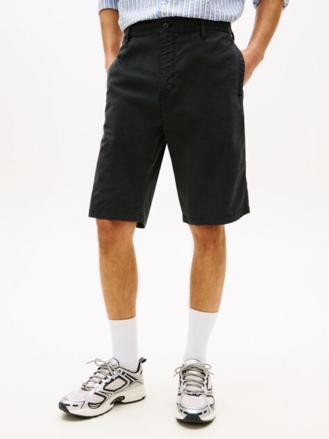 Black Otis Twill Chino Bermuda Shorts  Men